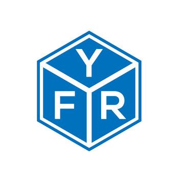 YFR letter logo design on white background. YFR creative initials letter logo concept. YFR letter design.
