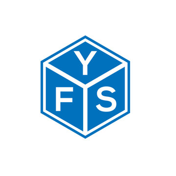YFS letter logo design on white background. YFS creative initials letter logo concept. YFS letter design.
