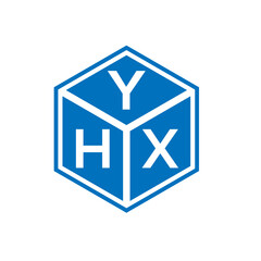 YHX letter logo design on white background. YHX creative initials letter logo concept. YHX letter design.
