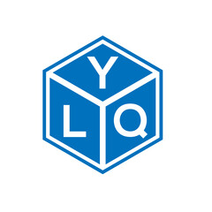 YLQ letter logo design on white background. YLQ creative initials letter logo concept. YLQ letter design.
