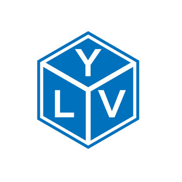 YLV letter logo design on white background. YLV creative initials letter logo concept. YLV letter design.
