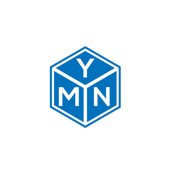 YMN letter logo design on white background. YMN creative initials letter logo concept. YMN letter design.
