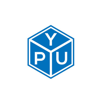 YPU letter logo design on white background. YPU creative initials letter logo concept. YPU letter design.
