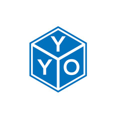 YYO letter logo design on white background. YYO creative initials letter logo concept. YYO letter design.
