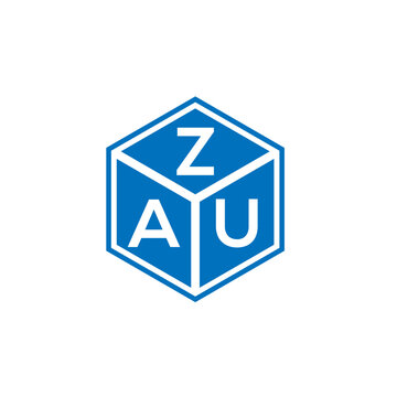 ZAU letter logo design on white background. ZAU creative initials letter logo concept. ZAU letter design.
