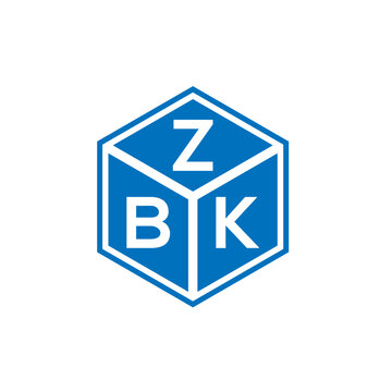 ZBK letter logo design on white background. ZBK creative initials letter logo concept. ZBK letter design.
