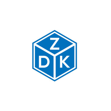 ZDK letter logo design on white background. ZDK creative initials letter logo concept. ZDK letter design.
