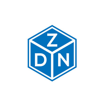 ZDN letter logo design on white background. ZDN creative initials letter logo concept. ZDN letter design.
