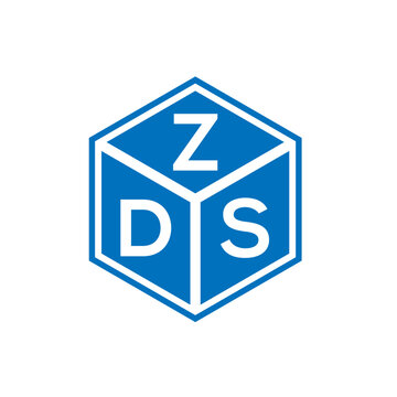 ZDS letter logo design on white background. ZDS creative initials letter logo concept. ZDS letter design.
