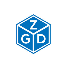 ZGD letter logo design on white background. ZGD creative initials letter logo concept. ZGD letter design.
