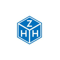 ZHH letter logo design on white background. ZHH creative initials letter logo concept. ZHH letter design.
