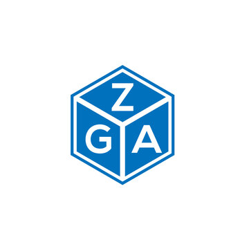 ZGA letter logo design on white background. ZGA creative initials letter logo concept. ZGA letter design.
