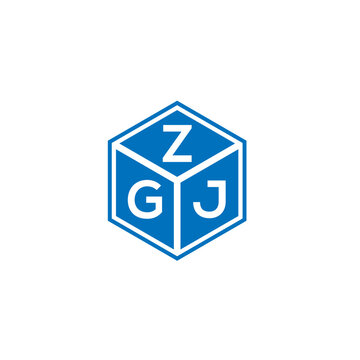 ZGJ letter logo design on white background. ZGJ creative initials letter logo concept. ZGJ letter design.
