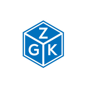 ZGK letter logo design on white background. ZGK creative initials letter logo concept. ZGK letter design.
