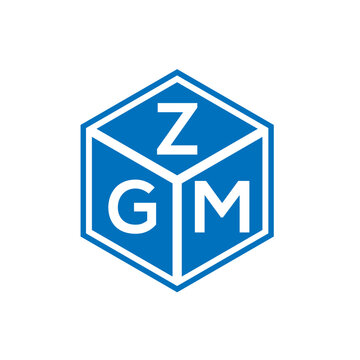 ZGM letter logo design on white background. ZGM creative initials letter logo concept. ZGM letter design.
