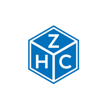 ZHC letter logo design on white background. ZHC creative initials letter logo concept. ZHC letter design.
