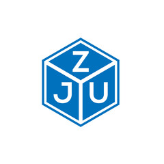 ZJU letter logo design on white background. ZJU creative initials letter logo concept. ZJU letter design.
