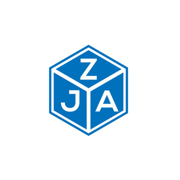 ZJA letter logo design on white background. ZJA creative initials letter logo concept. ZJA letter design.
