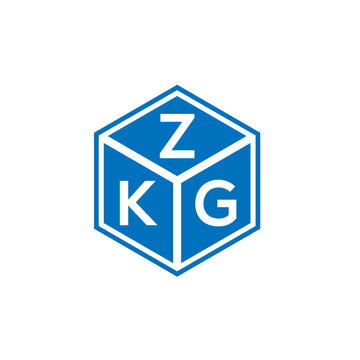 ZKG letter logo design on white background. ZKG creative initials letter logo concept. ZKG letter design.
