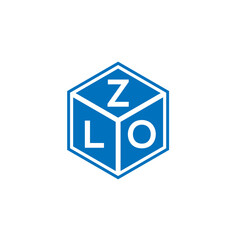 ZLO letter logo design on white background. ZLO creative initials letter logo concept. ZLO letter design.
