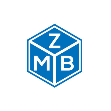 ZMB letter logo design on white background. ZMB creative initials letter logo concept. ZMB letter design.
