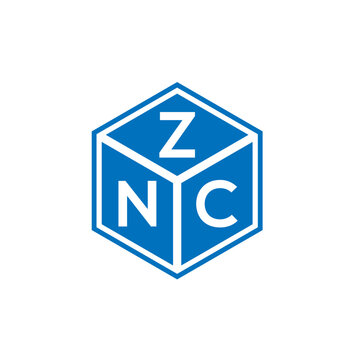 ZNC letter logo design on white background. ZNC creative initials letter logo concept. ZNC letter design.
