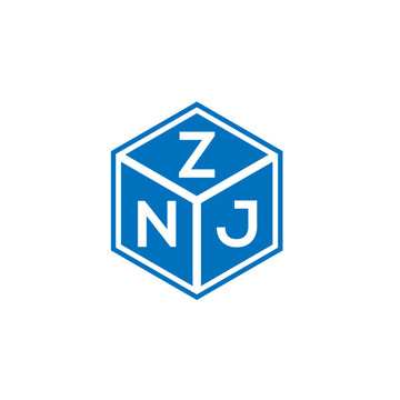 ZNJ letter logo design on white background. ZNJ creative initials letter logo concept. ZNJ letter design.
