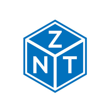 ZNT letter logo design on white background. ZNT creative initials letter logo concept. ZNT letter design.
