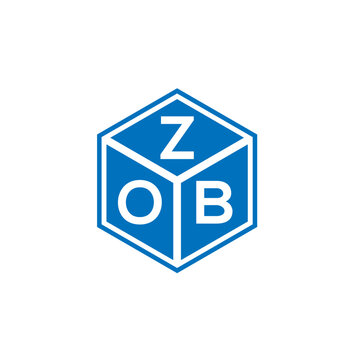 ZOB letter logo design on white background. ZOB creative initials letter logo concept. ZOB letter design.
