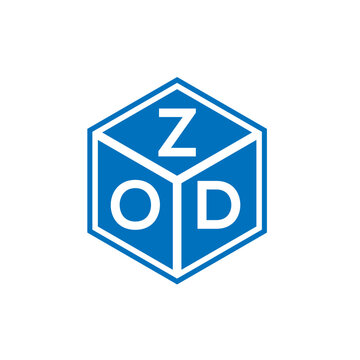 ZOD letter logo design on white background. ZOD creative initials letter logo concept. ZOD letter design.

