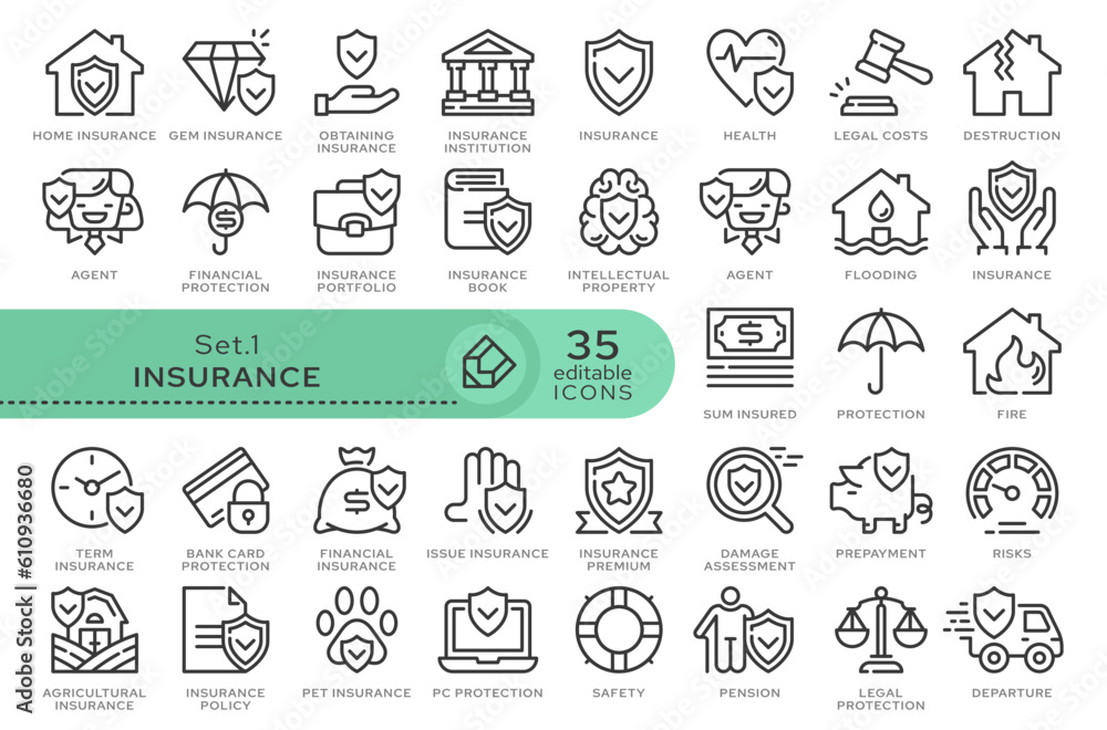 Aufkleber set of conceptual icons. vector icons in flat linear style for web sites, applications and other gra