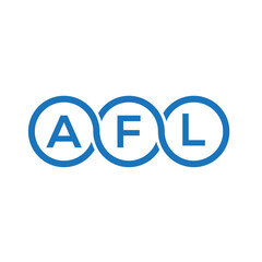 AFL letter logo design on white background. AFL creative initials letter logo concept. AFL letter design.
