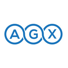 AGX letter logo design on white background. AGX creative initials letter logo concept. AGX letter design.
