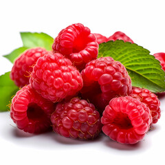 Rasberry isolated white