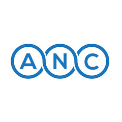 ANC letter logo design on white background. ANC creative initials letter logo concept. ANC letter design.
