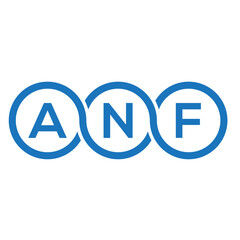ANF letter logo design on white background. ANF creative initials letter logo concept. ANF letter design.
