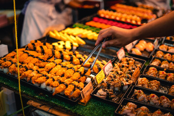 Street food in the market