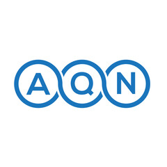 AQN letter logo design on white background. AQN creative initials letter logo concept. AQN letter design.

