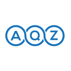 AQZ letter logo design on white background. AQZ creative initials letter logo concept. AQZ letter design.
