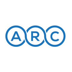 ARC letter logo design on white background. ARC creative initials letter logo concept. ARC letter design.

