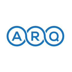 ARQ letter logo design on white background. ARQ creative initials letter logo concept. ARQ letter design.
