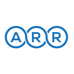 ARR letter logo design on white background. ARR creative initials letter logo concept. ARR letter design.
