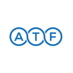 ATF letter logo design on white background. ATF creative initials letter logo concept. ATF letter design.
 - obrazy, fototapety, plakaty
