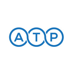 ATP letter logo design on white background. ATP creative initials letter logo concept. ATP letter design.
