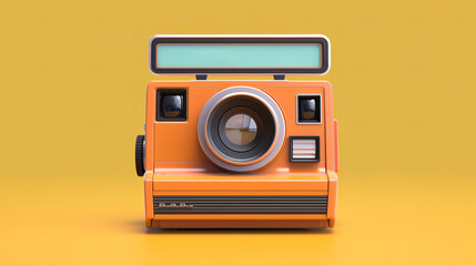 Fototapeta premium polaroid clipping path, Bright color. Generative Ai