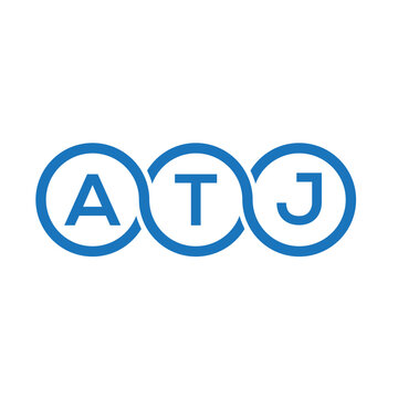 ATJ letter logo design on white background. ATJ creative initials letter logo concept. ATJ letter design.
