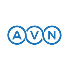 AVN letter logo design on white background. AVN creative initials letter logo concept. AVN letter design.
