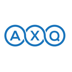 AXQ letter logo design on white background. AXQ creative initials letter logo concept. AXQ letter design.
