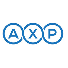 AXP letter logo design on white background. AXP creative initials letter logo concept. AXP letter design.
