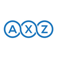 AXZ letter logo design on white background. AXZ creative initials letter logo concept. AXZ letter design.
